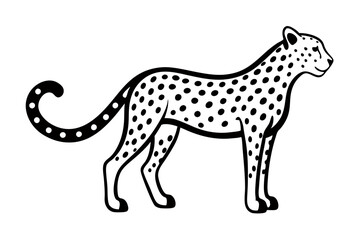 Creative animal vector illustration with white background