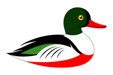 Creative animal vector illustration with white background