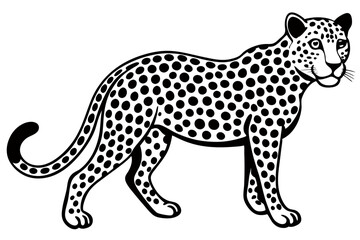 Creative animal vector illustration with white background