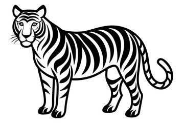 Creative animal vector illustration with white background