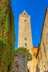 Tower in San Gimignano, Tuscany, Italy