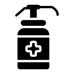 Hand sanitizer Solid Icon