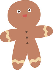 Fototapeta premium gingerbread man cartoon