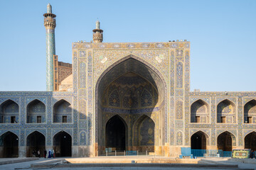 A large Imam Mosque building with arches, Isfahan, Iran