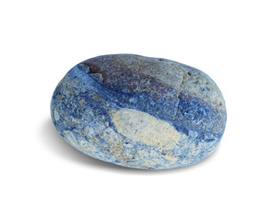 River rock shape isolated on white background. This has clipping path.