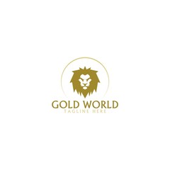 Lion luxury logo icon isolated on white background