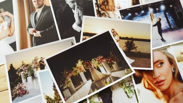 Beautiful printed wedding photos.