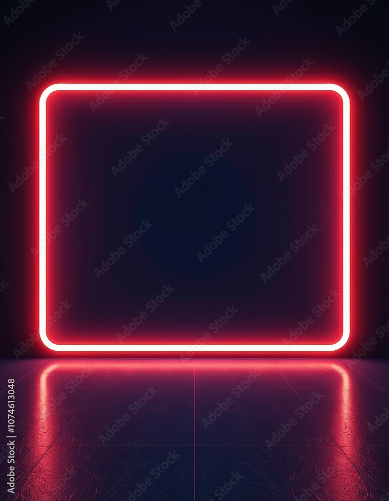 Sticker glowing sign