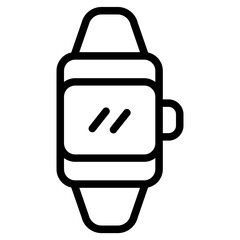 Digital watch Line Icon