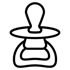 Pacifier Line Icon