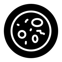 Petri dish Solid Icon