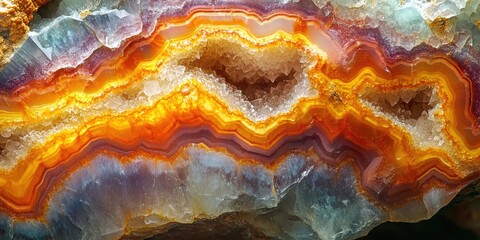 Obraz premium Close-up of colorful rock