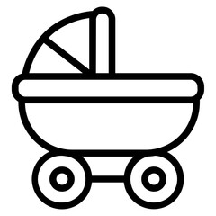 Stroller Line Icon