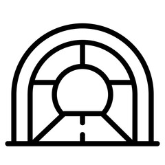 Tunnel Line Icon