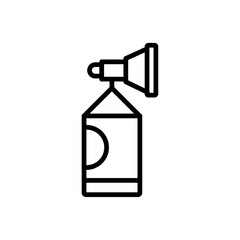 Air horn icon logo sign set vector outline