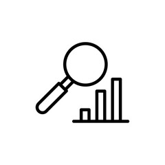 Analysis icon logo sign set vector outline