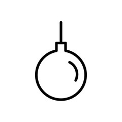 Demolition ball icon logo sign set vector outline