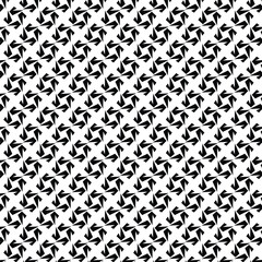 Black and white vector seamless pattern with small diamonds , star shapes ,rhombuses .Abstract black and white geometric texture .Simple minimal wide repeat background .