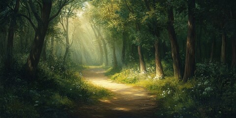 Fototapeta premium road on the forest