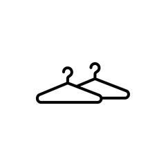 Hanger icon logo sign set vector outline