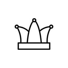 Joker hat icon logo sign set vector outline