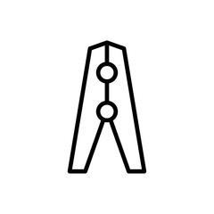 Peg icon logo sign set vector outline