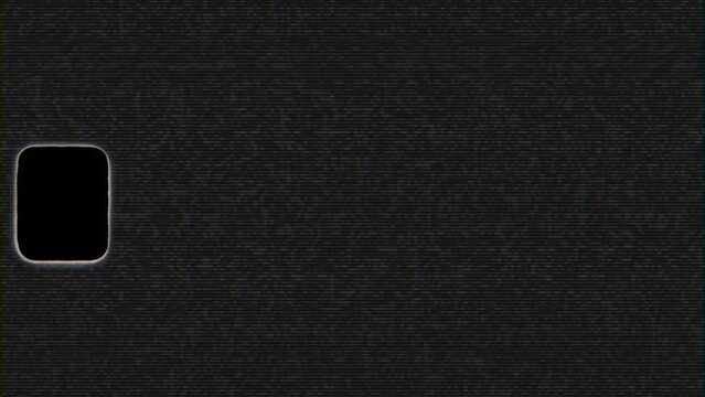 Abstract retro television screen with static noise for vintage themed designs