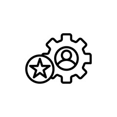 Skills icon logo sign set vector outline