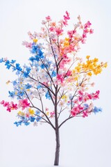 Obraz premium Tree with colorful flowers