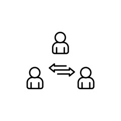 Third party icon logo sign set vector outline