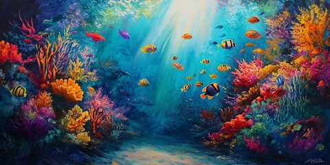 Fototapeta premium underwater fish