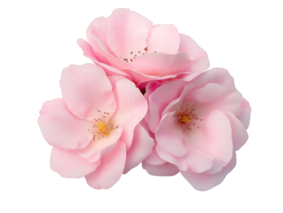 High-Quality PNG Pink rose flowers arrangement isolated on white background – High Resolution