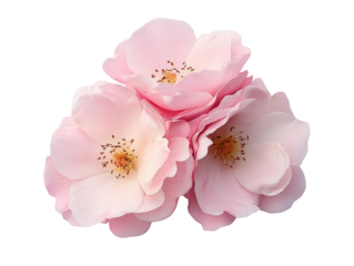High-Quality PNG Pink rose flowers arrangement isolated on white background – High Resolution