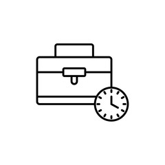 Work experience icon logo sign set vector outline