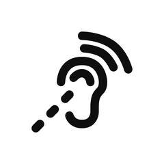 assistive_listening_ststems icon. Simple vector sign.