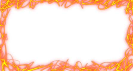 Obraz premium Bold Neon Line Graffiti Effect