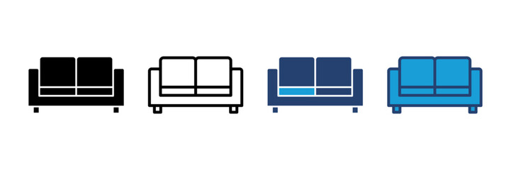 Sofa icon vector. sofa icon illustration