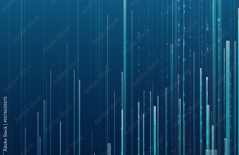 Poster abstract big data code representation. modern high-tech data background. graphic concept for your de