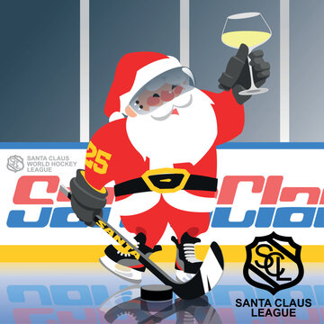 Santa Claus hockey