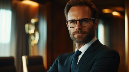 Fototapeta premium Businessman's Confident Portrait