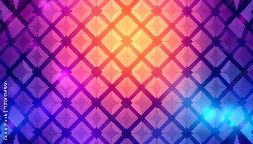 Aufkleber seamless 4-pattern background design ideal for various digital projects such as websites, social med