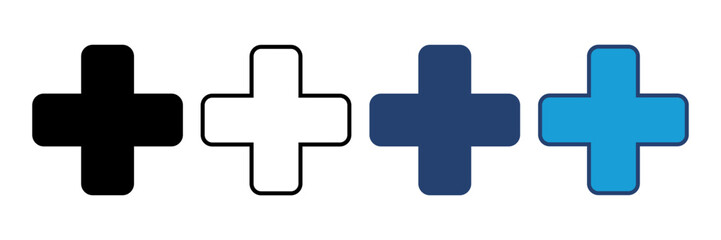 Plus Icon vector. Add plus icon