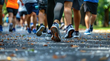 Fototapeta premium Community Programs: Initiatives aimed at promoting healthy lifestyles and fighting obesity through education, resources, and support within local communities. 