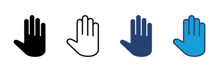 Obraz premium Hand icon vector. hand vector icon, palm