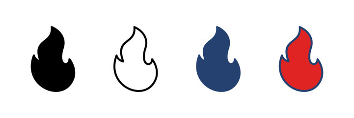 Fire icon vector. fire vector icon