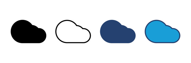 cloud icon vector. cloud vector icon