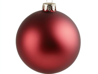 Christmas bauble on white background.
