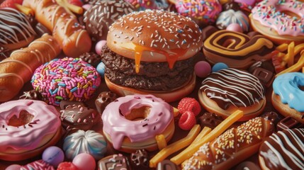Dietary Habits: The way people eat, often featuring high-calorie, low-nutrient foods, which can contribute to obesity and increase the risk of chronic diseases.
