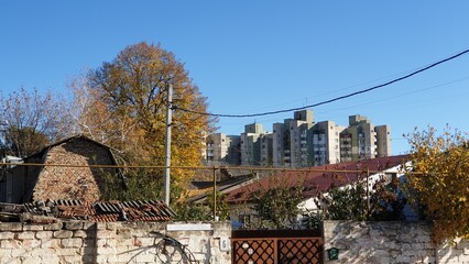 moldova, chisinau, autumn, road, buildings, architecture, houses, underground passage