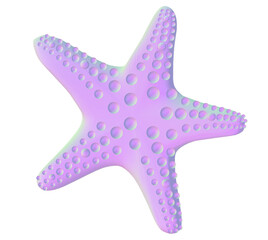 starfish isolated on transparent background